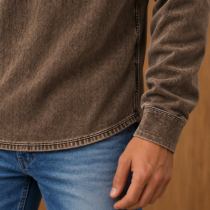 Textured Quarter-Zip Pullover