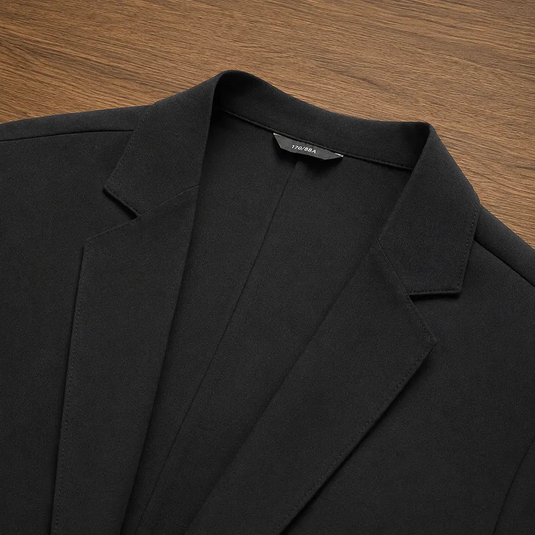 Textured Two-Button Blazer