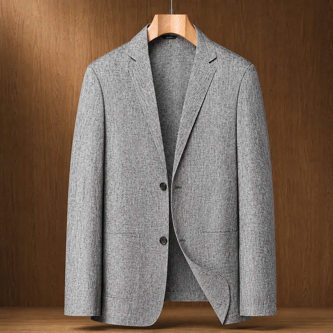 Textured Two-Button Blazer