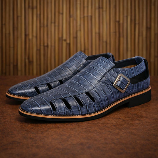 Croc Pointed-Toe Sandals