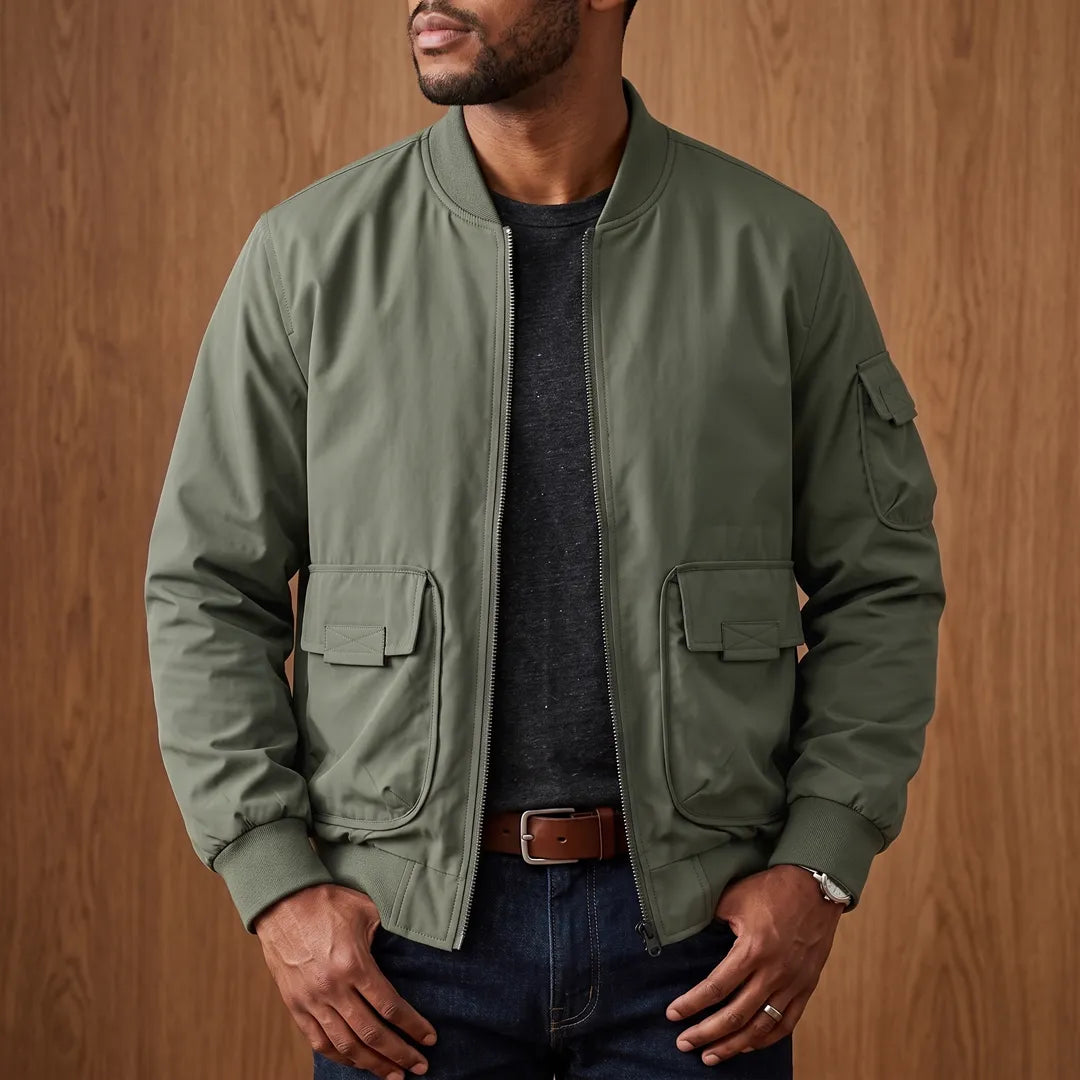 Utility Pocket Bomber Jacket