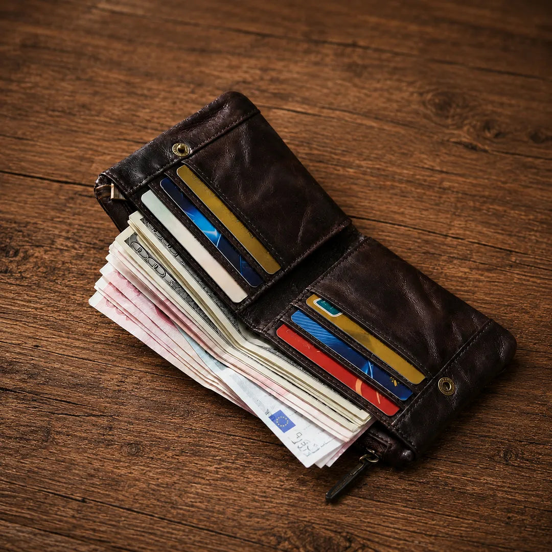 Vintage Zip Wallet