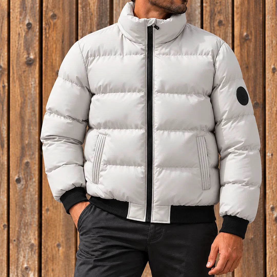Warm Puffer Zip Jacket