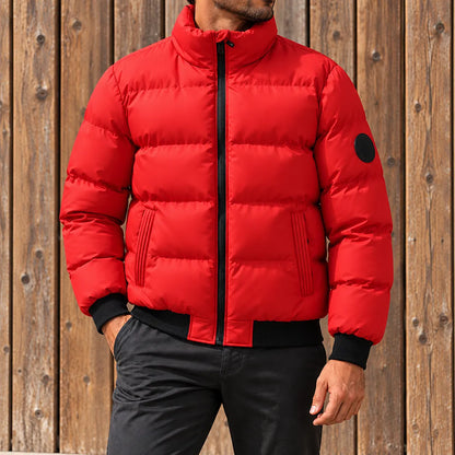 Warm Puffer Zip Jacket