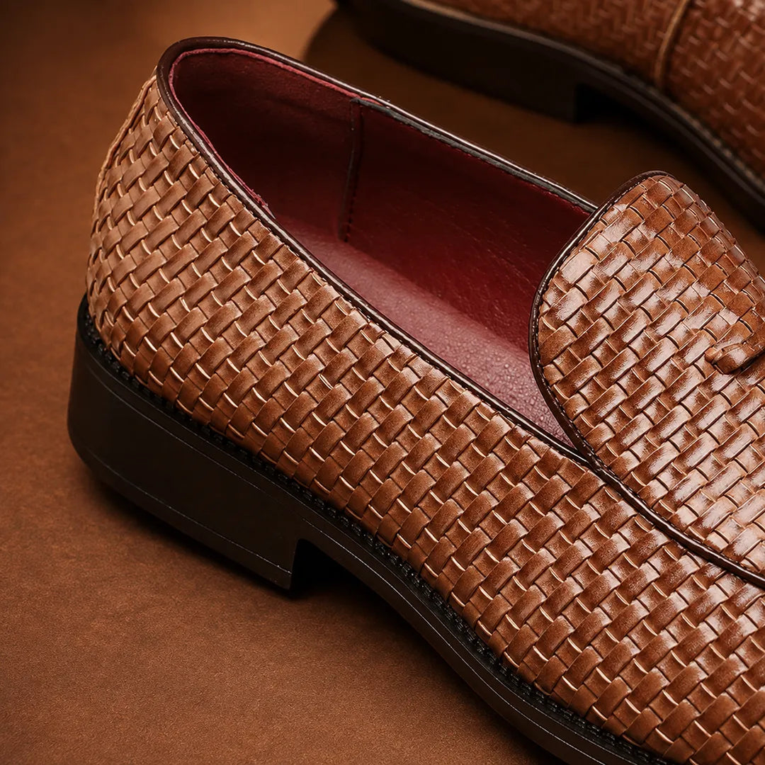 Woven Tassel Loafers