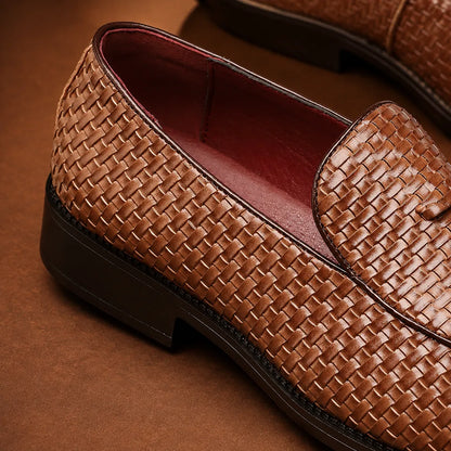 Woven Tassel Loafers