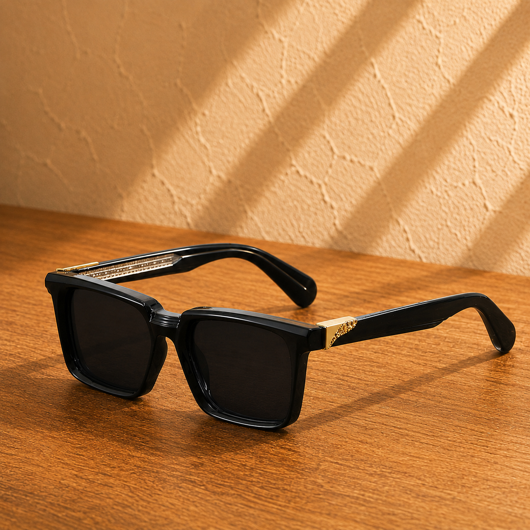 Refined Square Frame Sunglasses