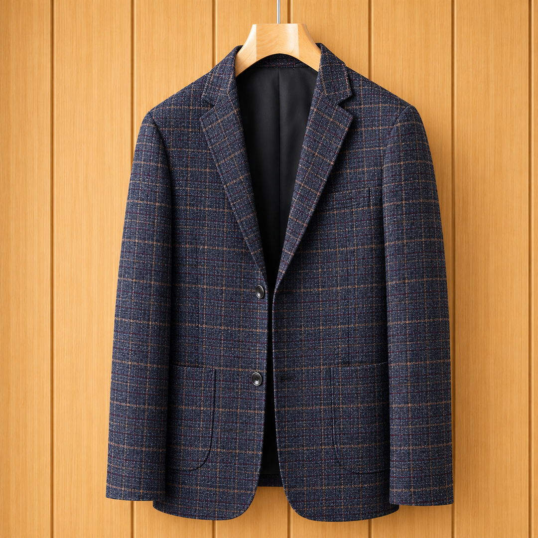 Modern Plaid Blazer