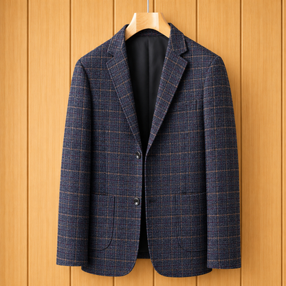 Modern Plaid Blazer