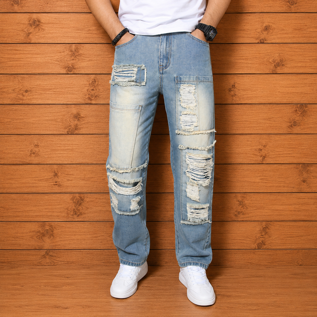 Ripped Denim Pants