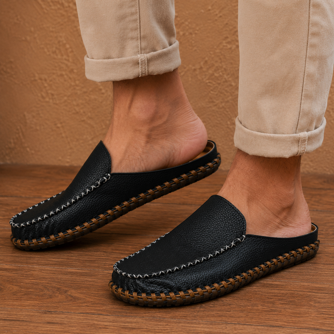 Comfort Leather Mules