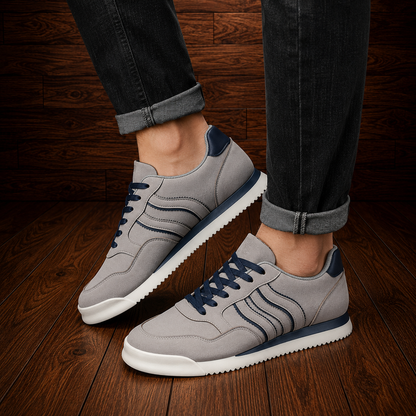 Textured Wave Lace-Up Sneakers