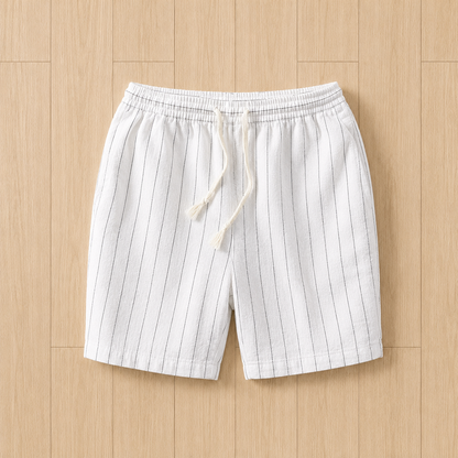 Vertical Stripe Casual Shorts