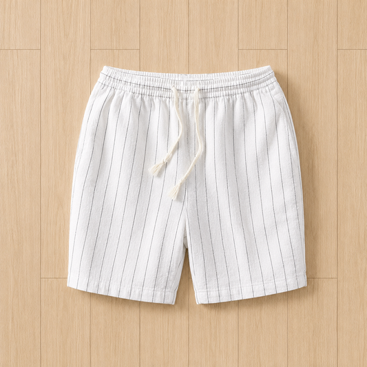 Vertical Stripe Casual Shorts