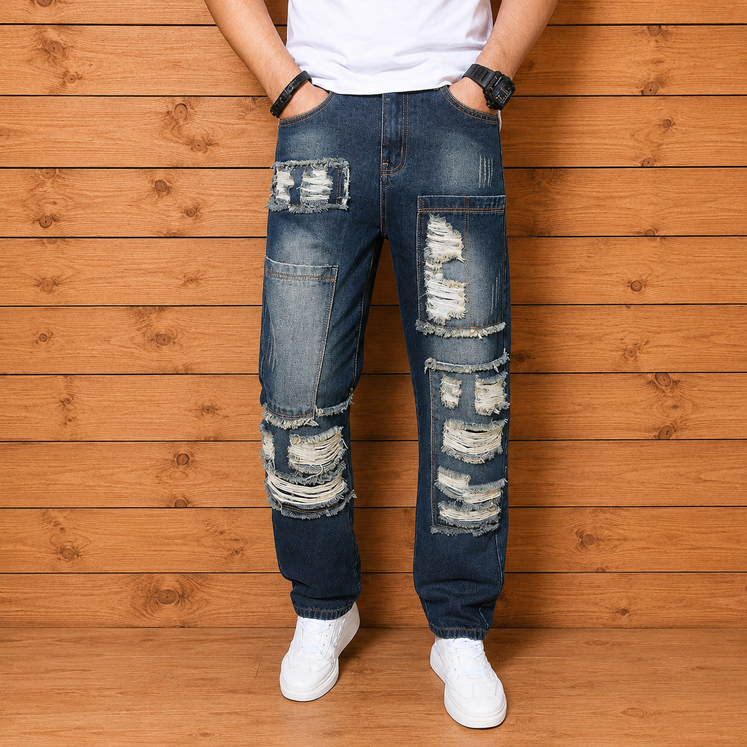 Ripped Denim Pants