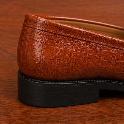 Croc Embossed Dress Loafers