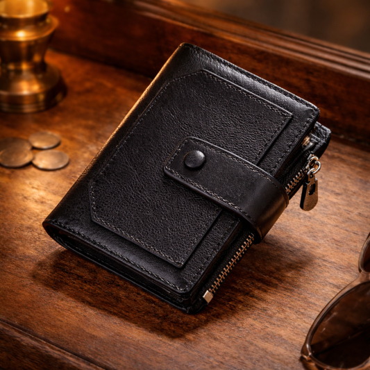 Leather Zip Wallet