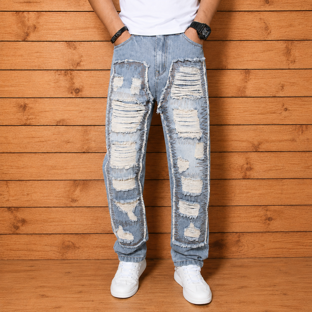Ripped Denim Pants