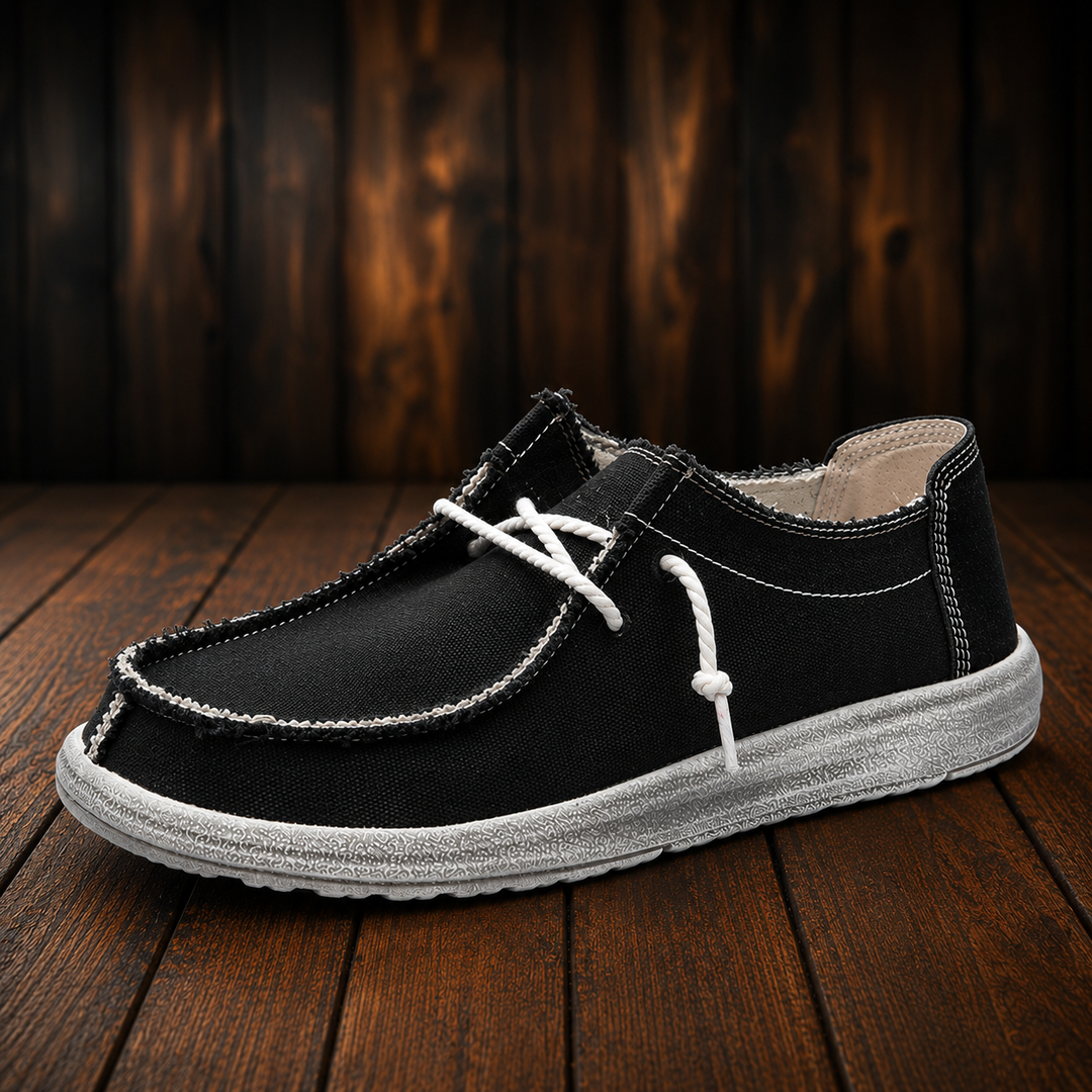 Casual Canvas Moc-Toe Shoes