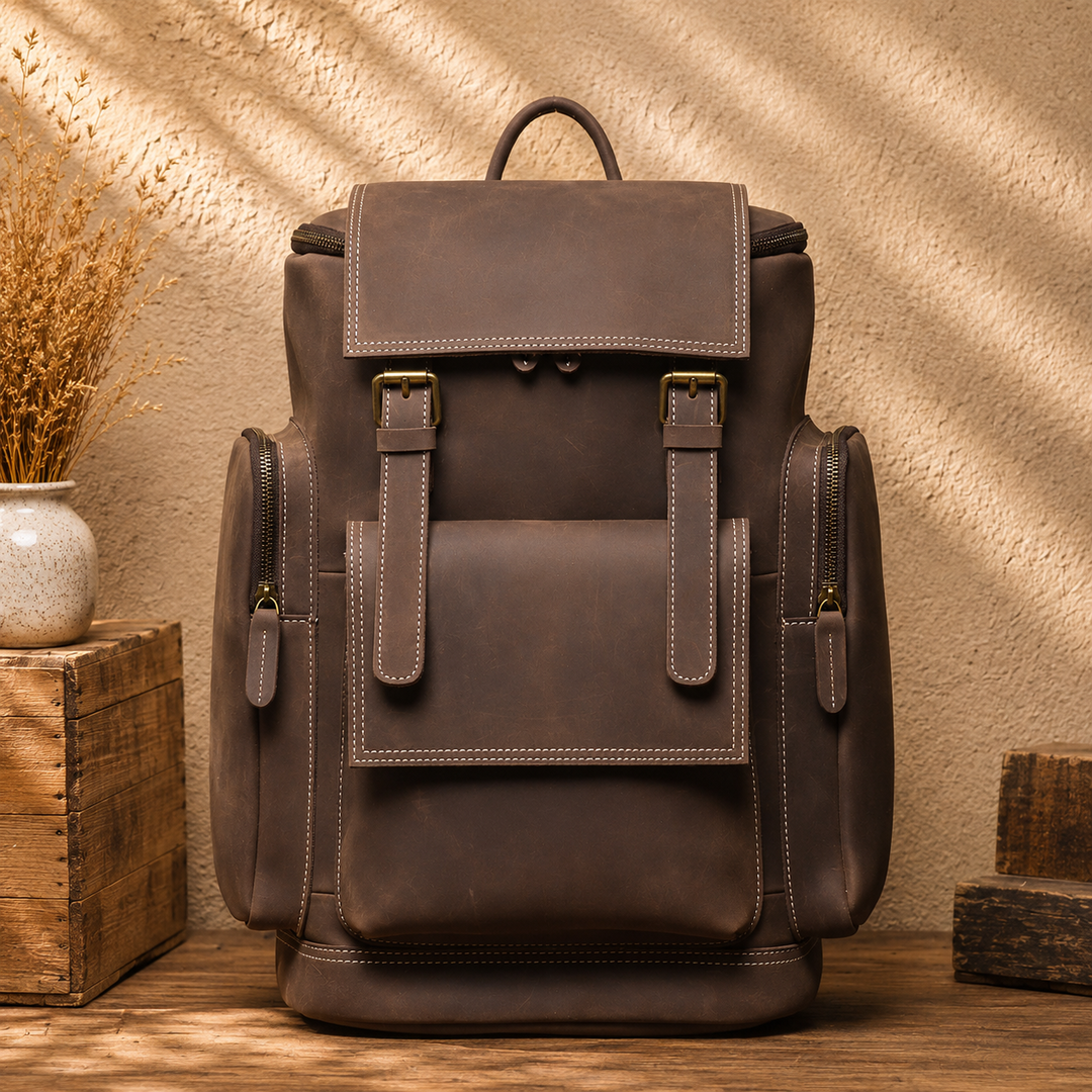 Vintage Leather Backpack