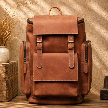 Vintage Leather Backpack