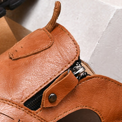 Half-Cup Leather Sandals