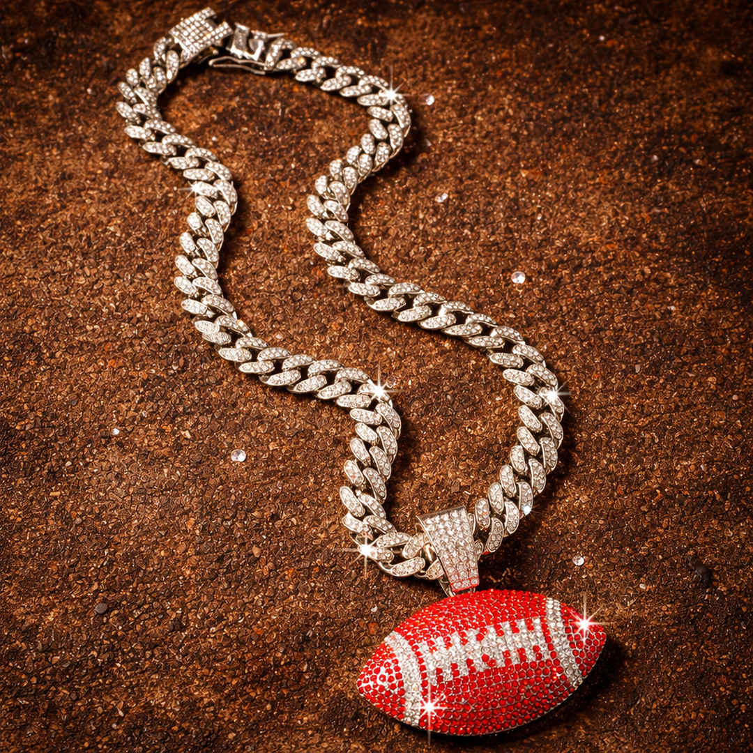 Football Pendant Necklace